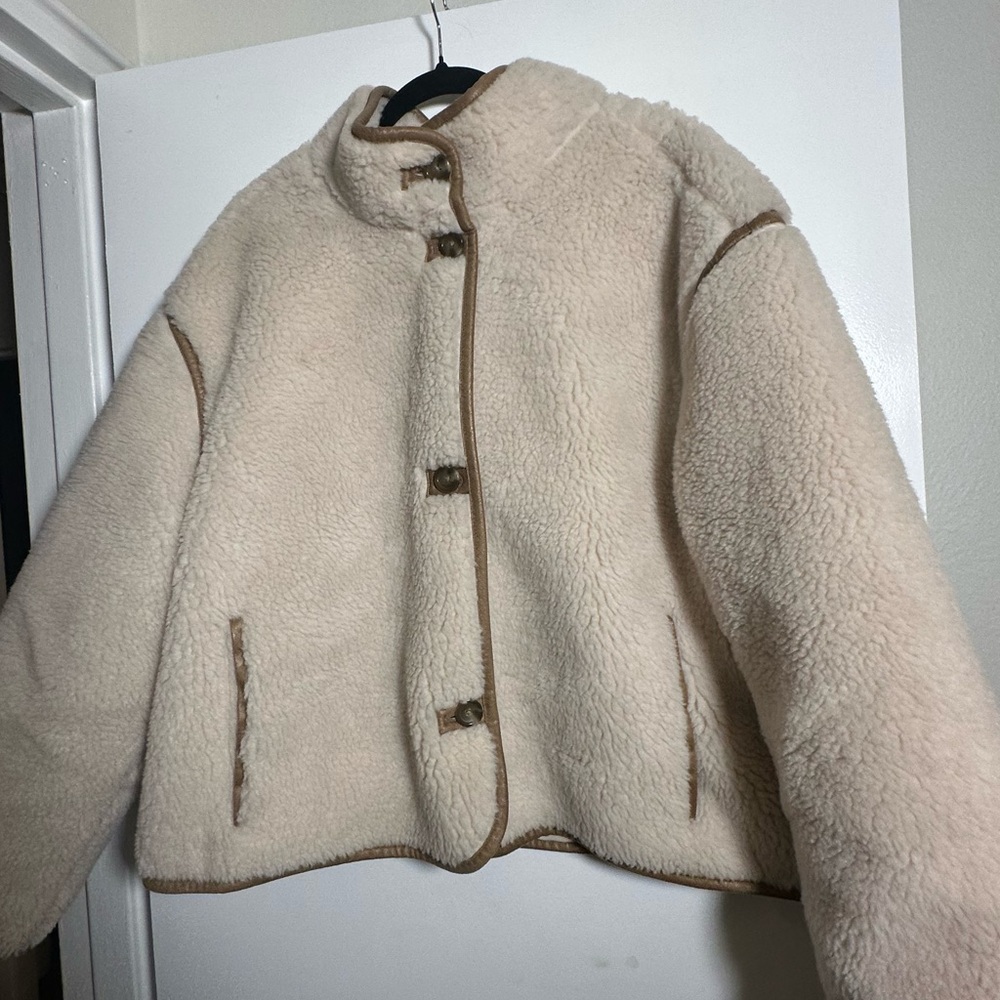 Old Navy Oversized Sherpa Aviator Jacket